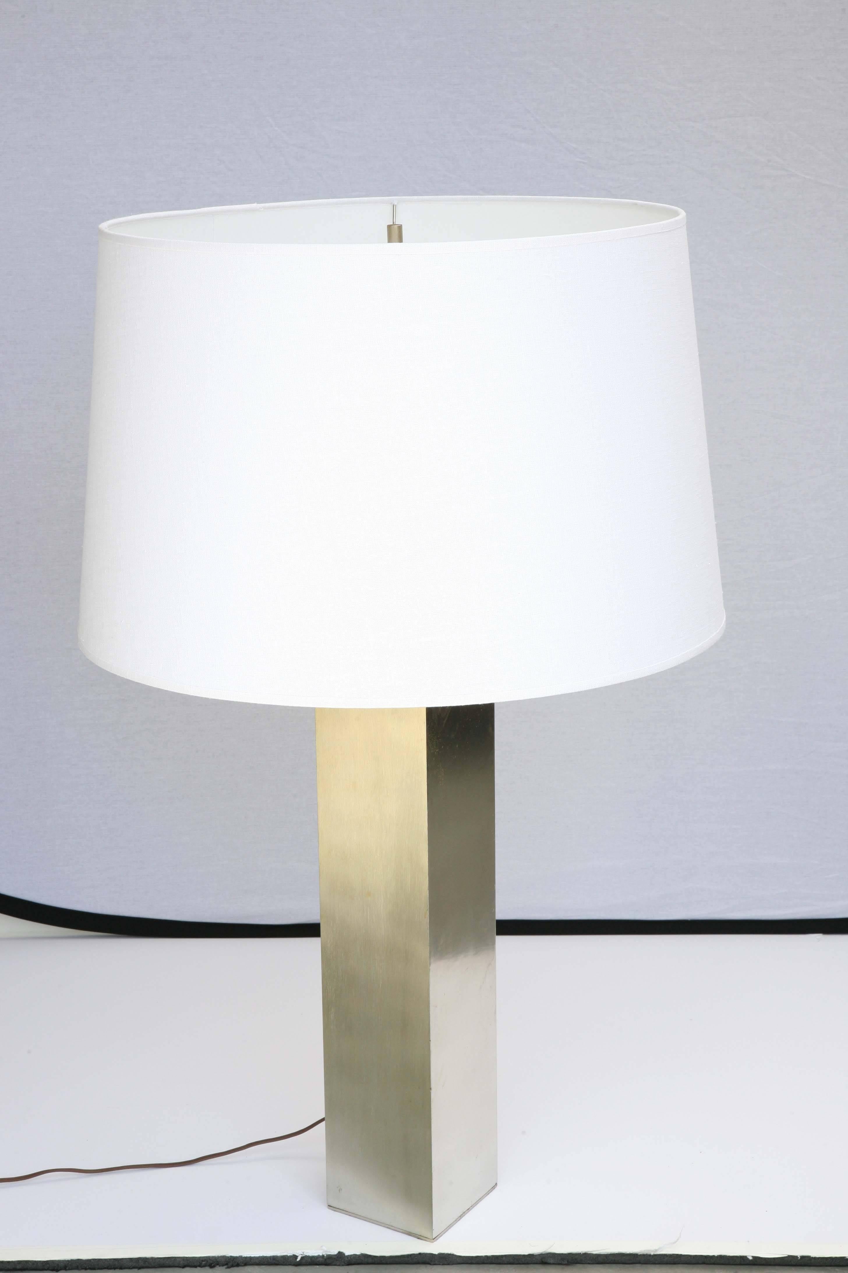 Mid-Century Modern Metal Cityscape Laurel Lamp, 1960s, USA For Sale
