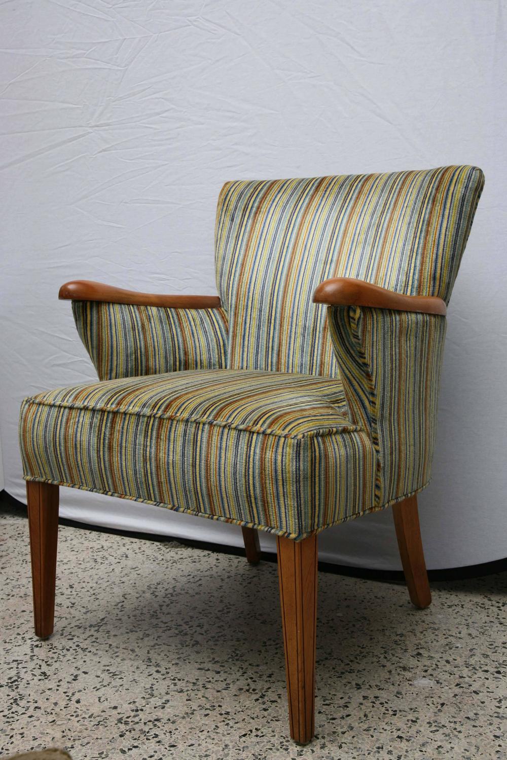 Heywood Wakefield Upholstered Chair, 1960s, USA For Sale at 1stdibs
