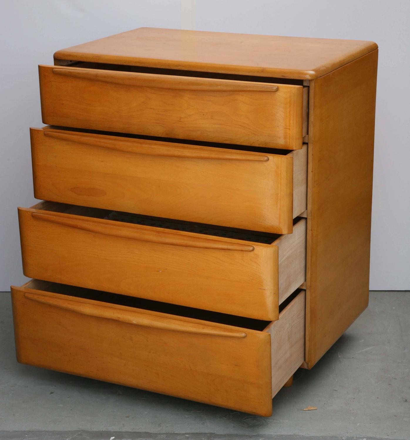 HeywoodWakefield Short Chest of Drawers, USA, 1960s For Sale at 1stdibs