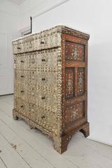 Damascus Serpentine Fronted Mother-of-Pearl and Bone Chest of Drawers