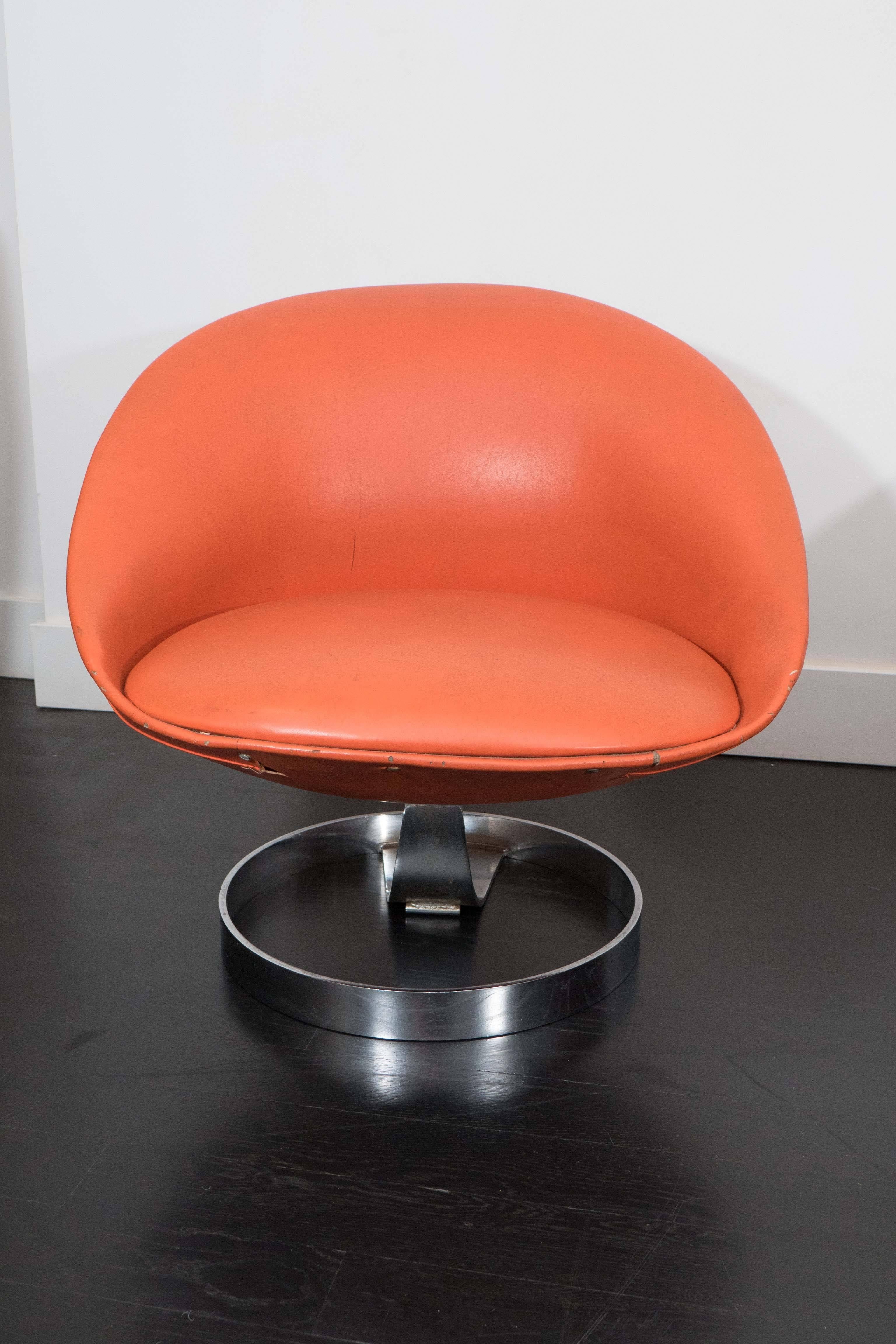 French Maurice Calka Lounge Chairs For Sale