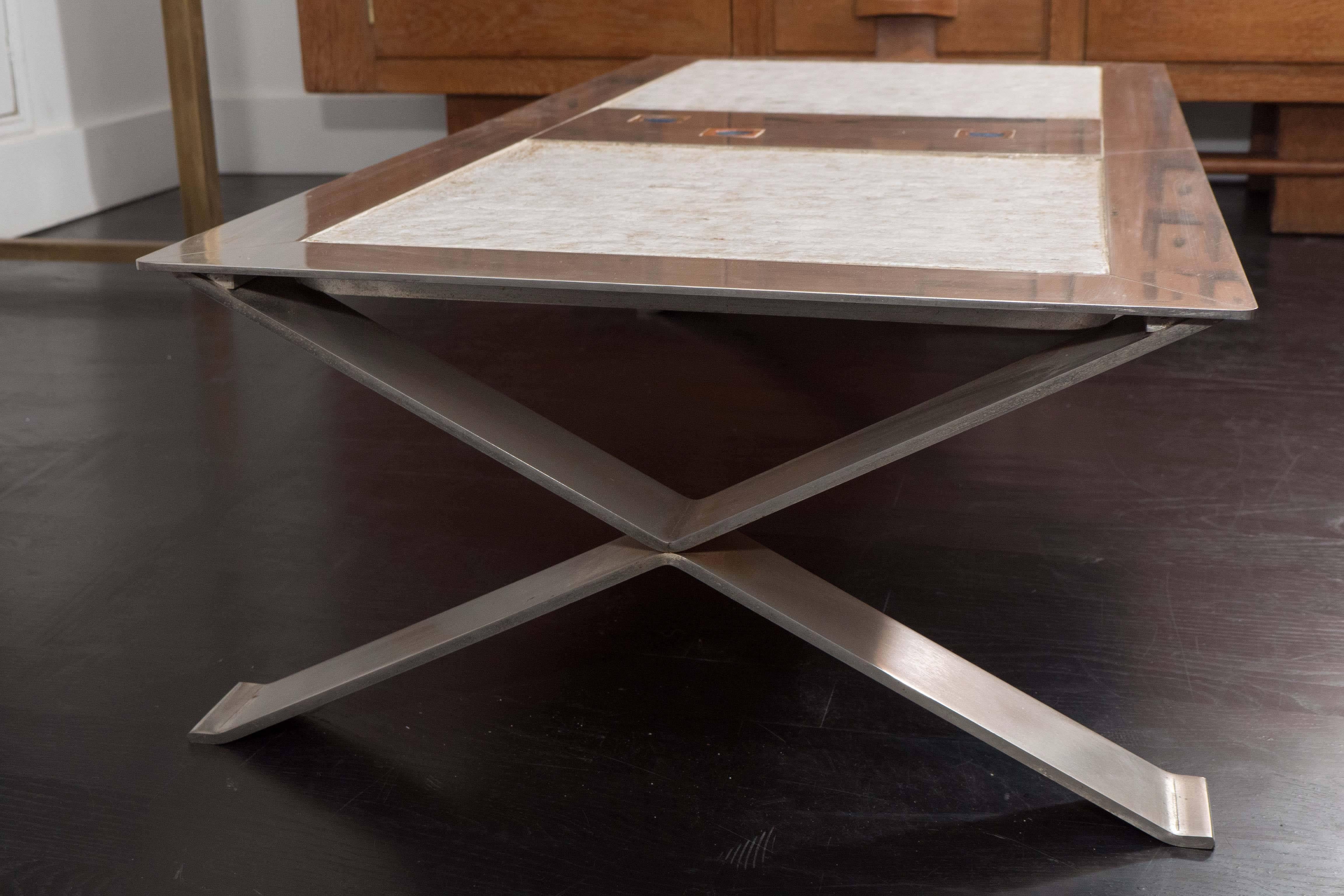 Stainless Steel and Ceramic Table 1