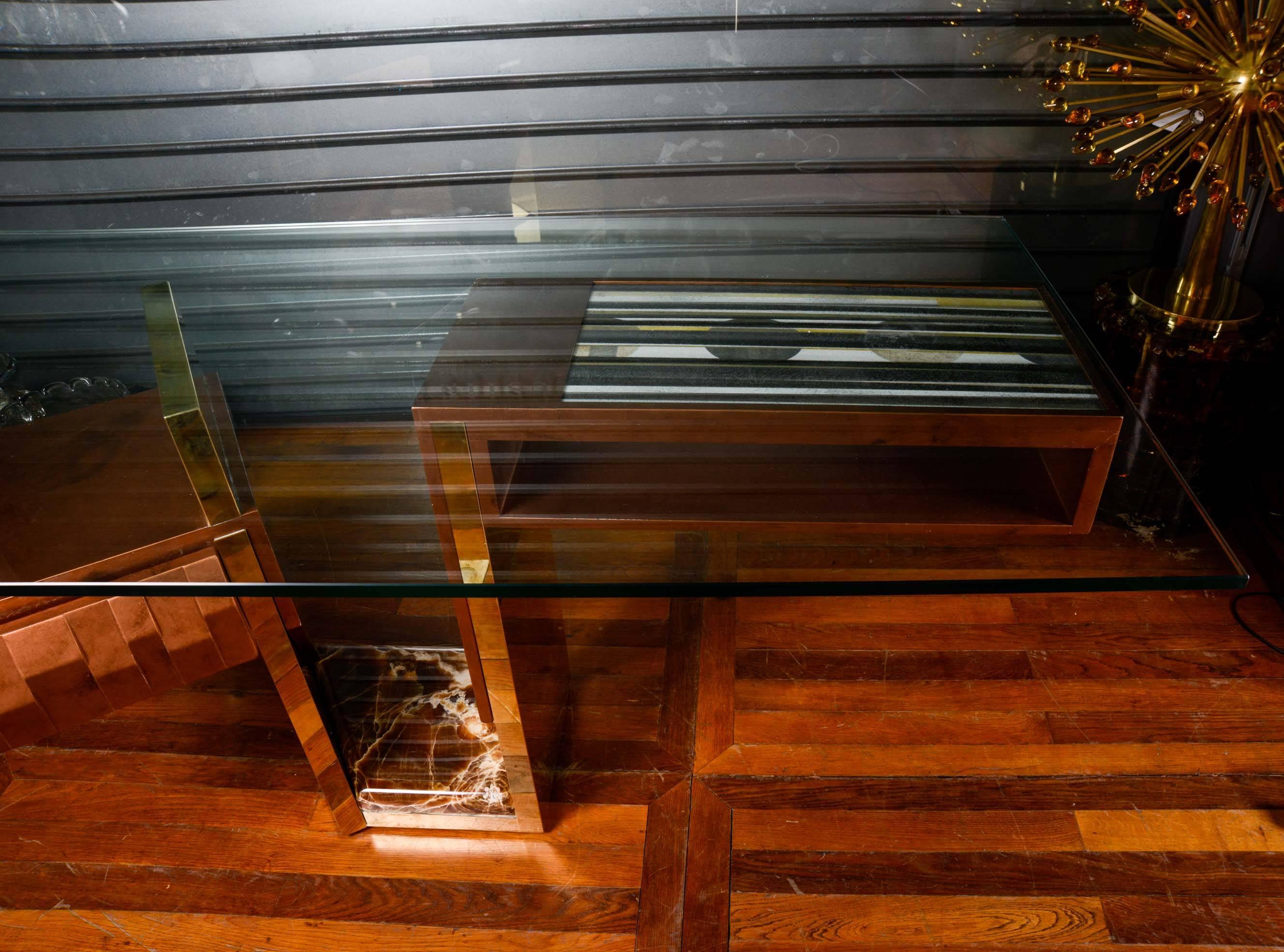Moderne Bureau moderne en bois et en verre au prix abordable en vente