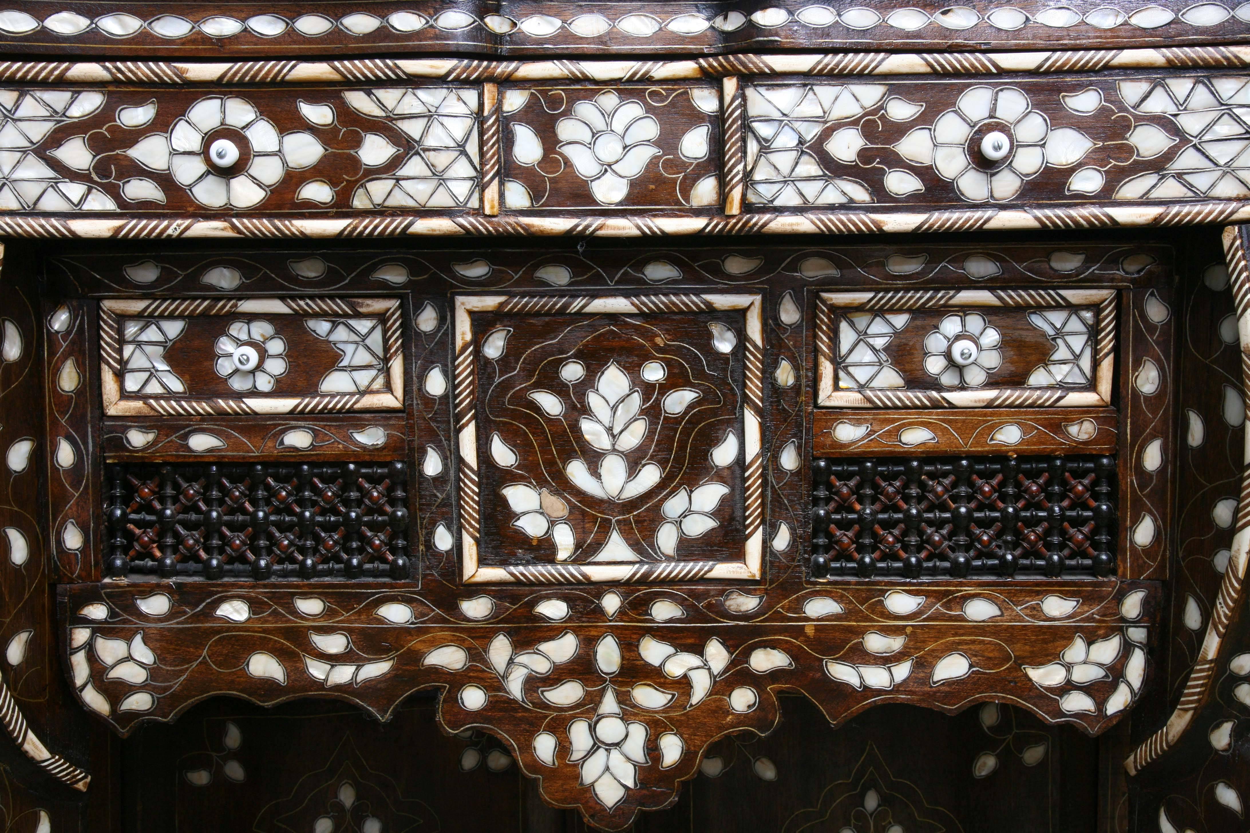 Superb Mother-of-Pearl Inlaid Syrian Console 1