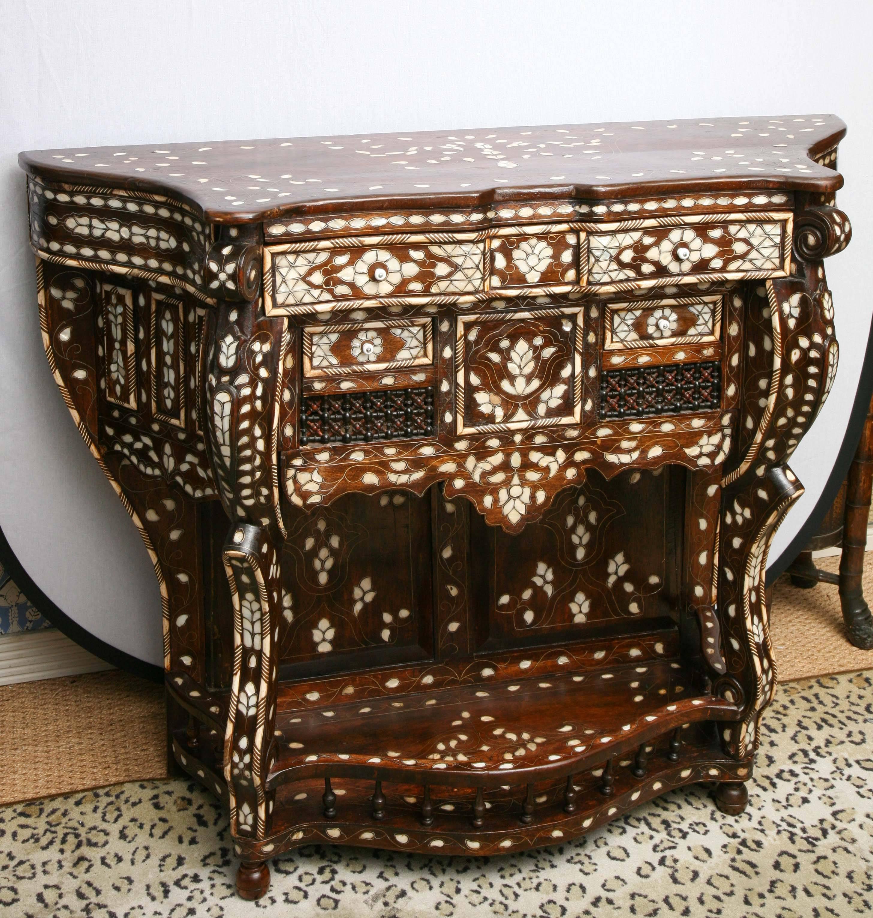 Superb Mother-of-Pearl Inlaid Syrian Console 5