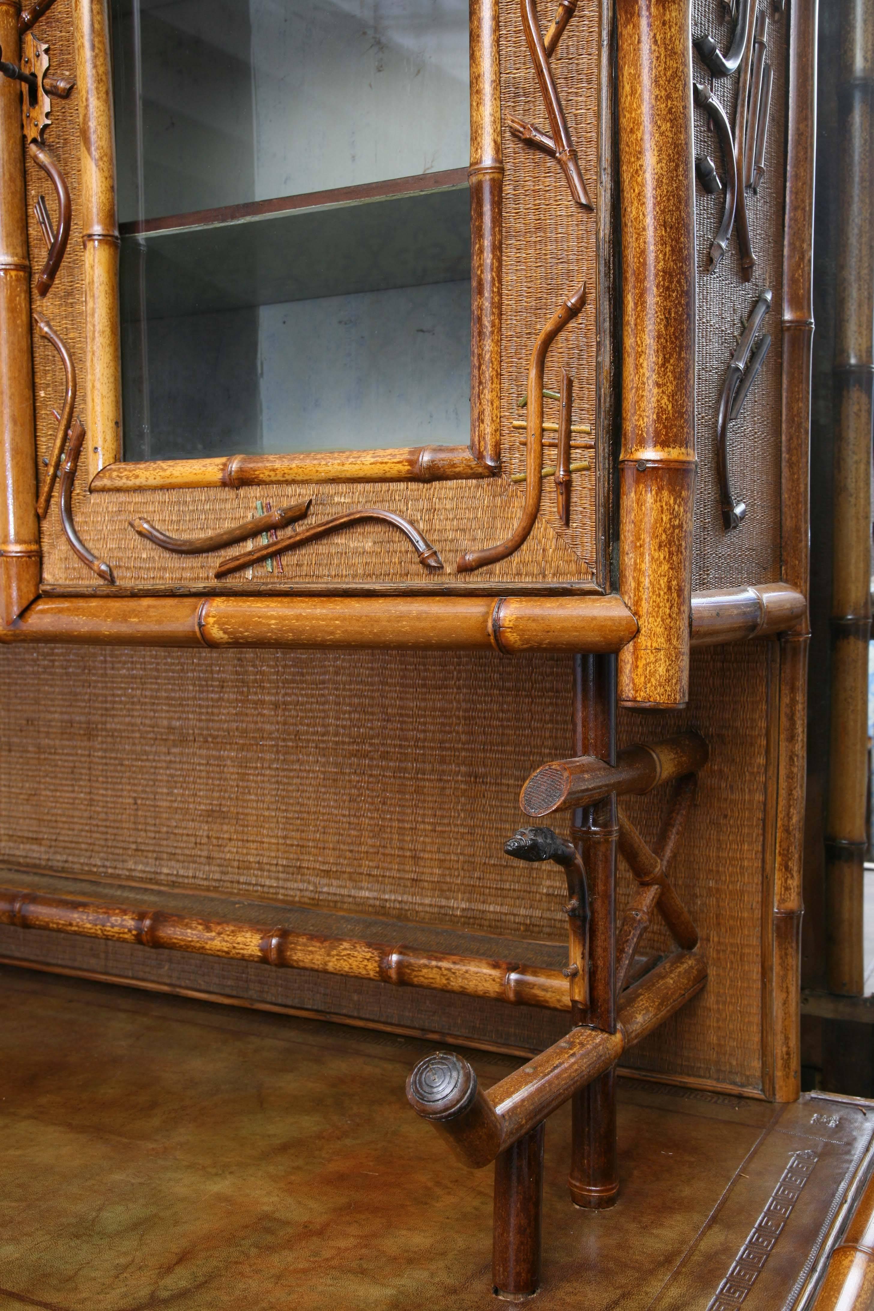 Superb 19th Century English Bamboo  Cupboard or Buffet 2