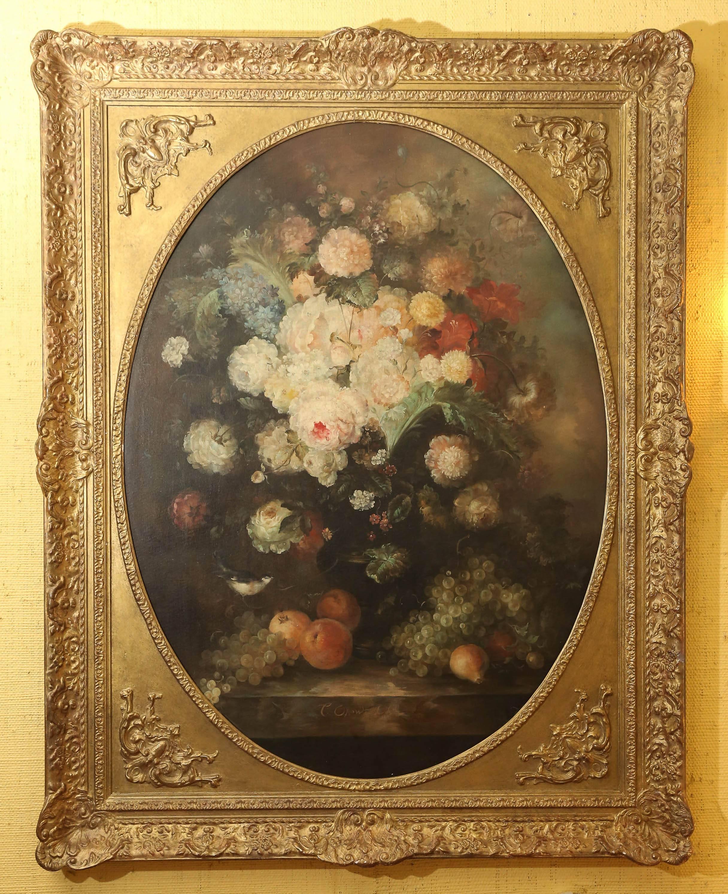 Pair of Still Life Oil Paintings, British 20th Century by Tom Crowell In Good Condition In Houston, TX