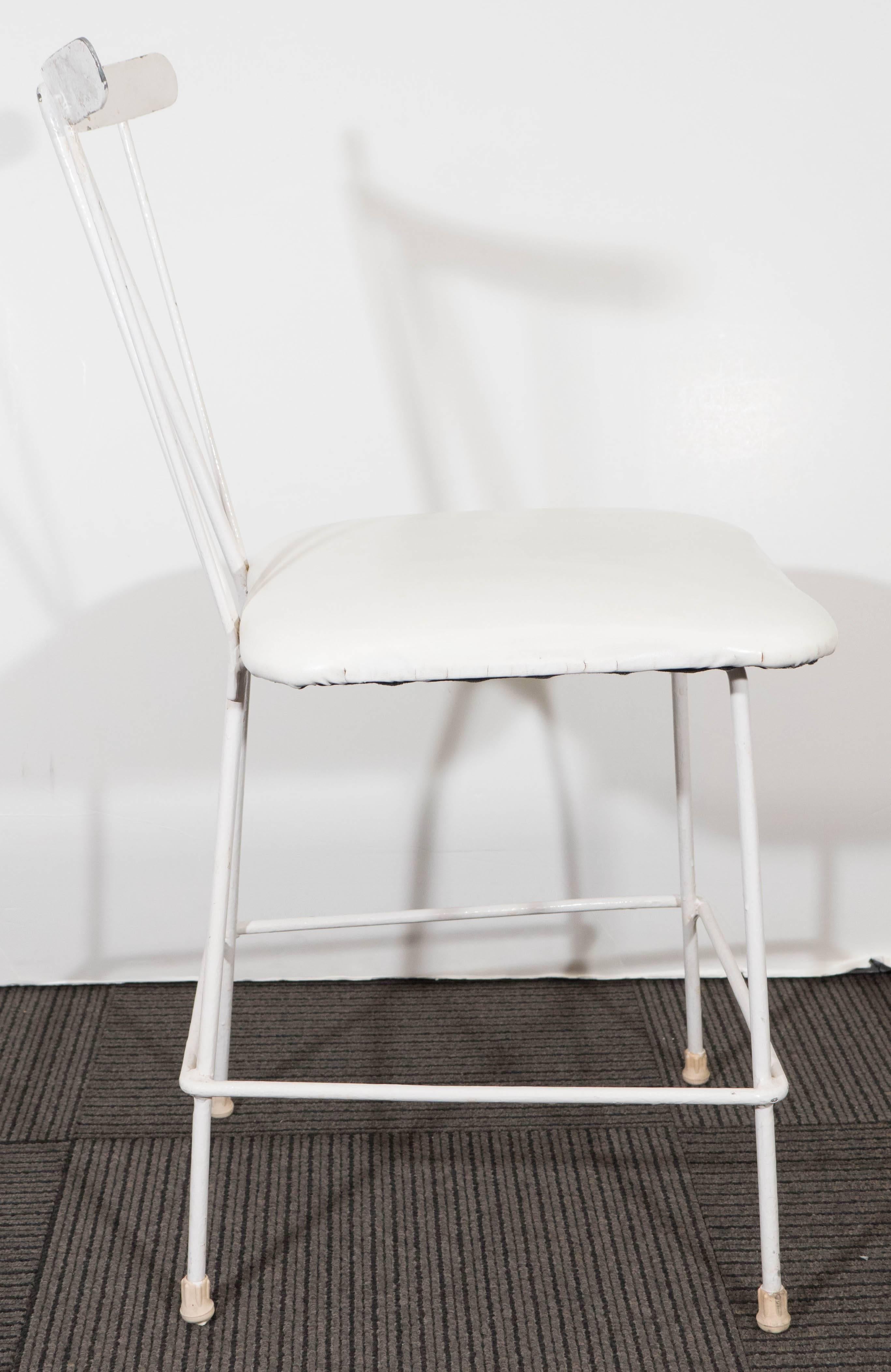 John Salterini White Side Chair In Good Condition In New York, NY