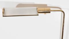 Casella Brass Pharmacy Floor Lamp with Glass Rod Shade