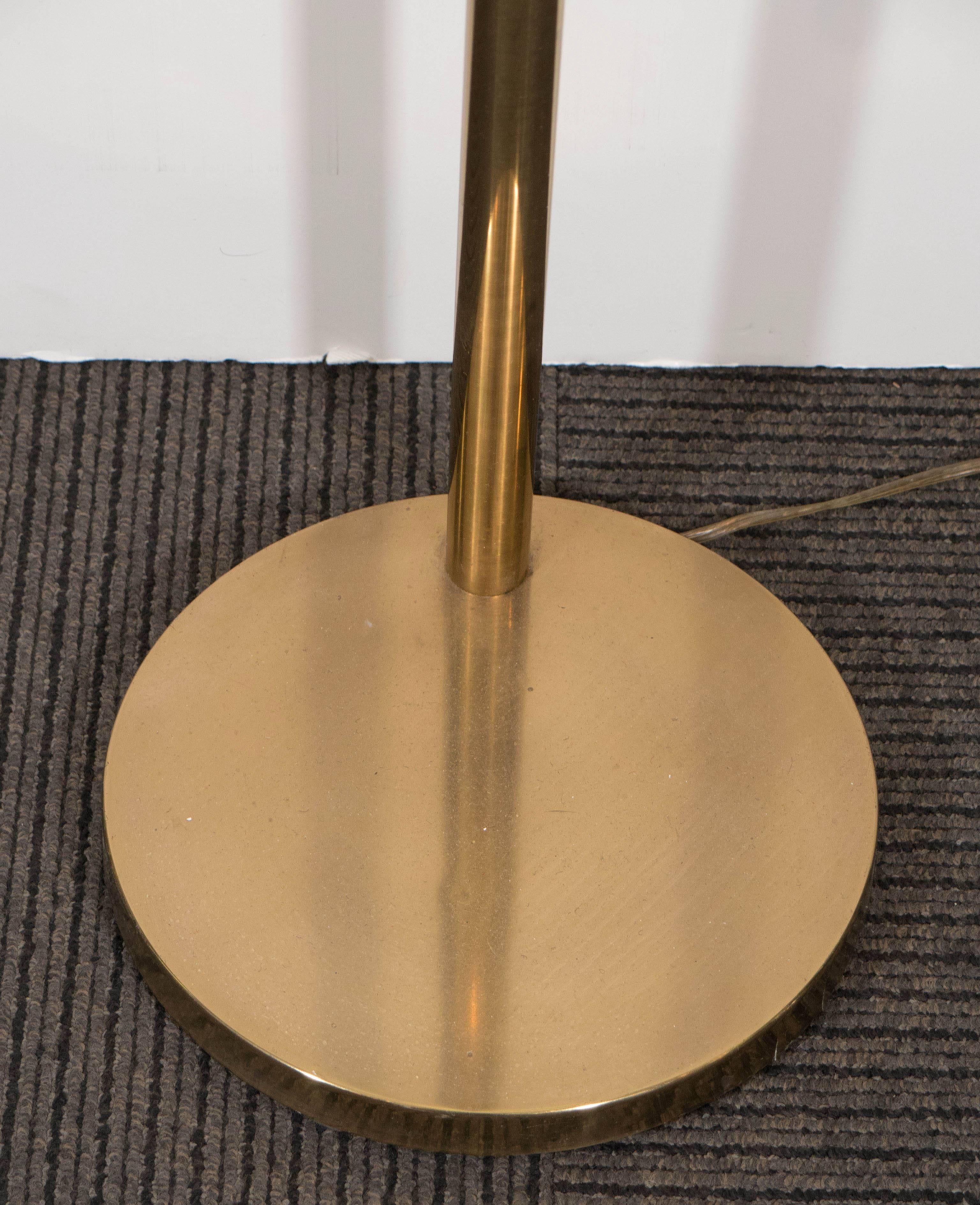 Late 20th Century Koch & Lowy Articulated Floor Lamp in Brass