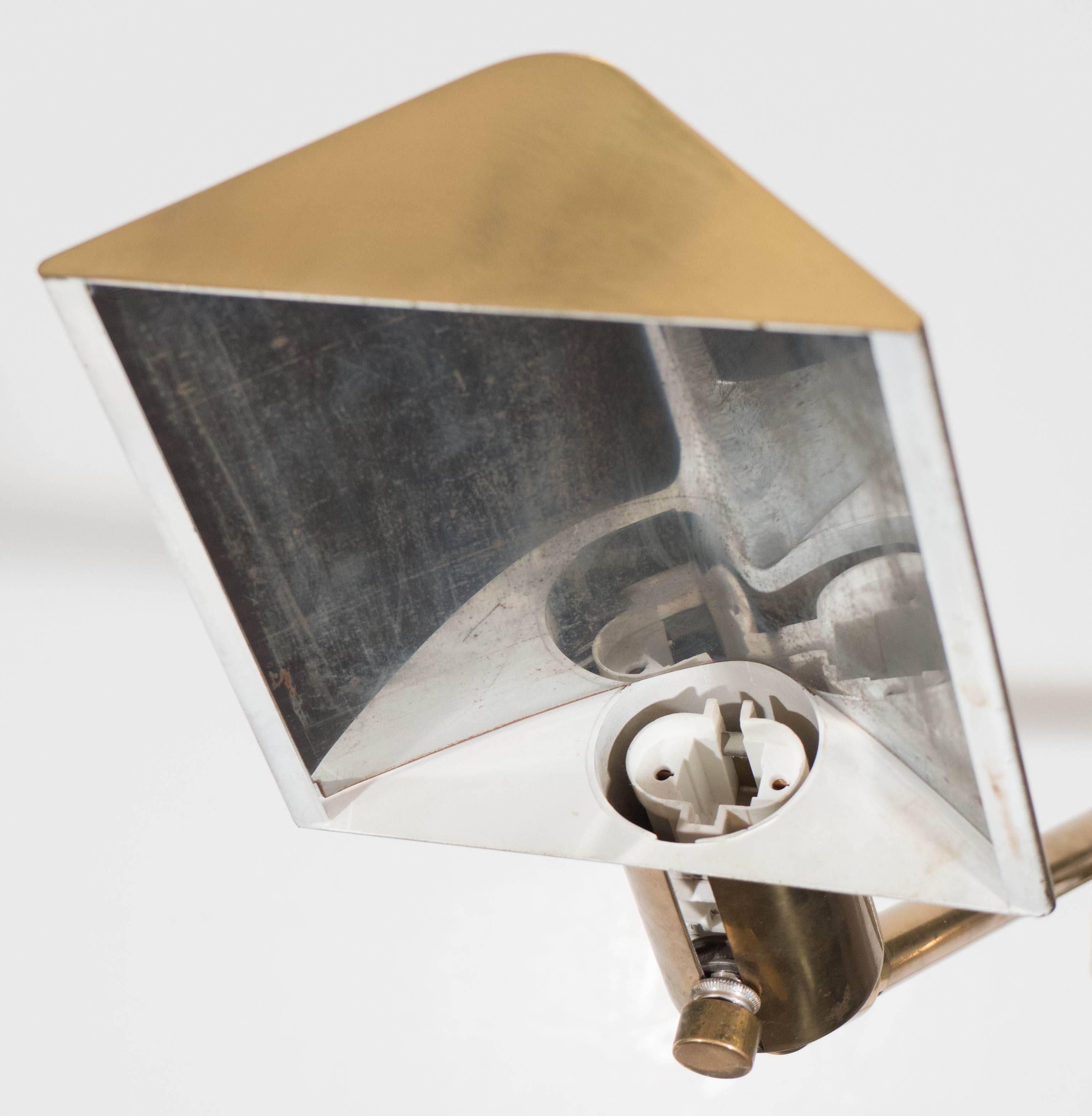 Koch & Lowy Articulated Floor Lamp in Brass 4