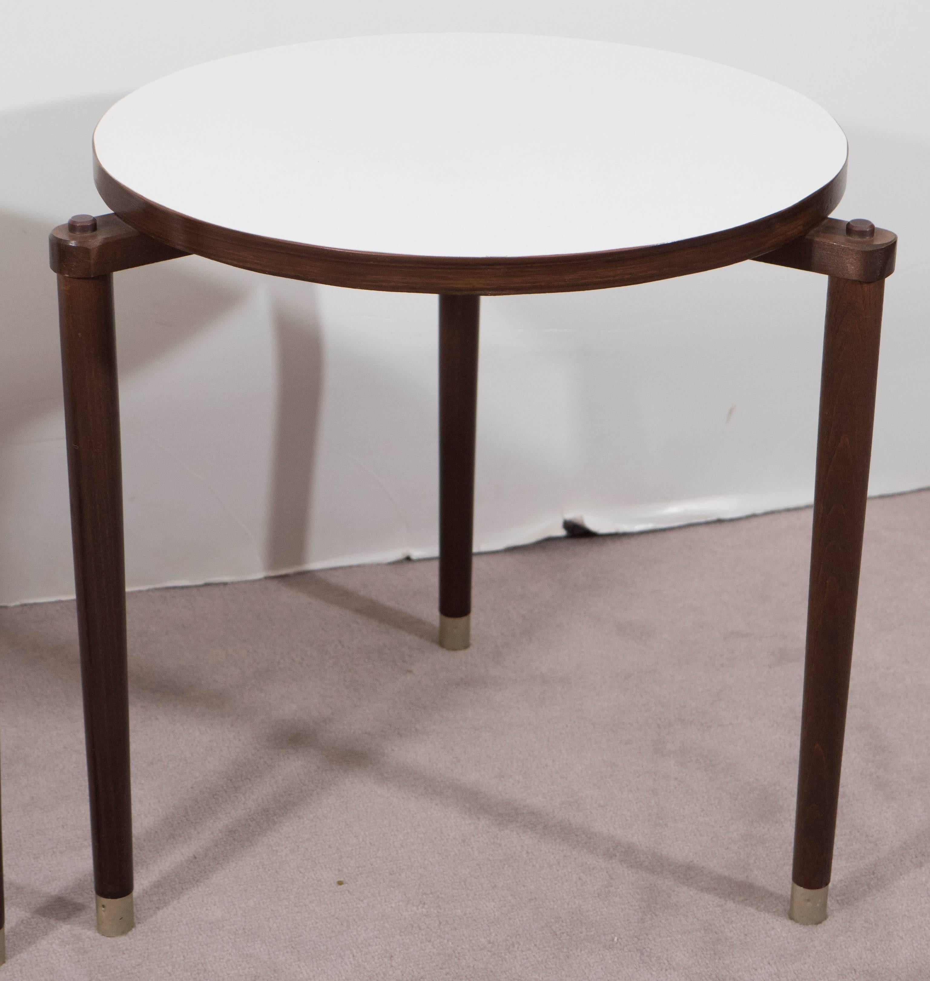 Set of Three 1960s Round Stacking Tables In Good Condition In New York, NY