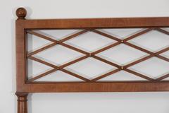Pair of Mid-Century Baker Headboards in Walnut with Neoclassical Design