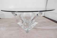 Mikhail Loznikov 'Eclipse of Time' Lucite Coffee Table, Signed and Dated