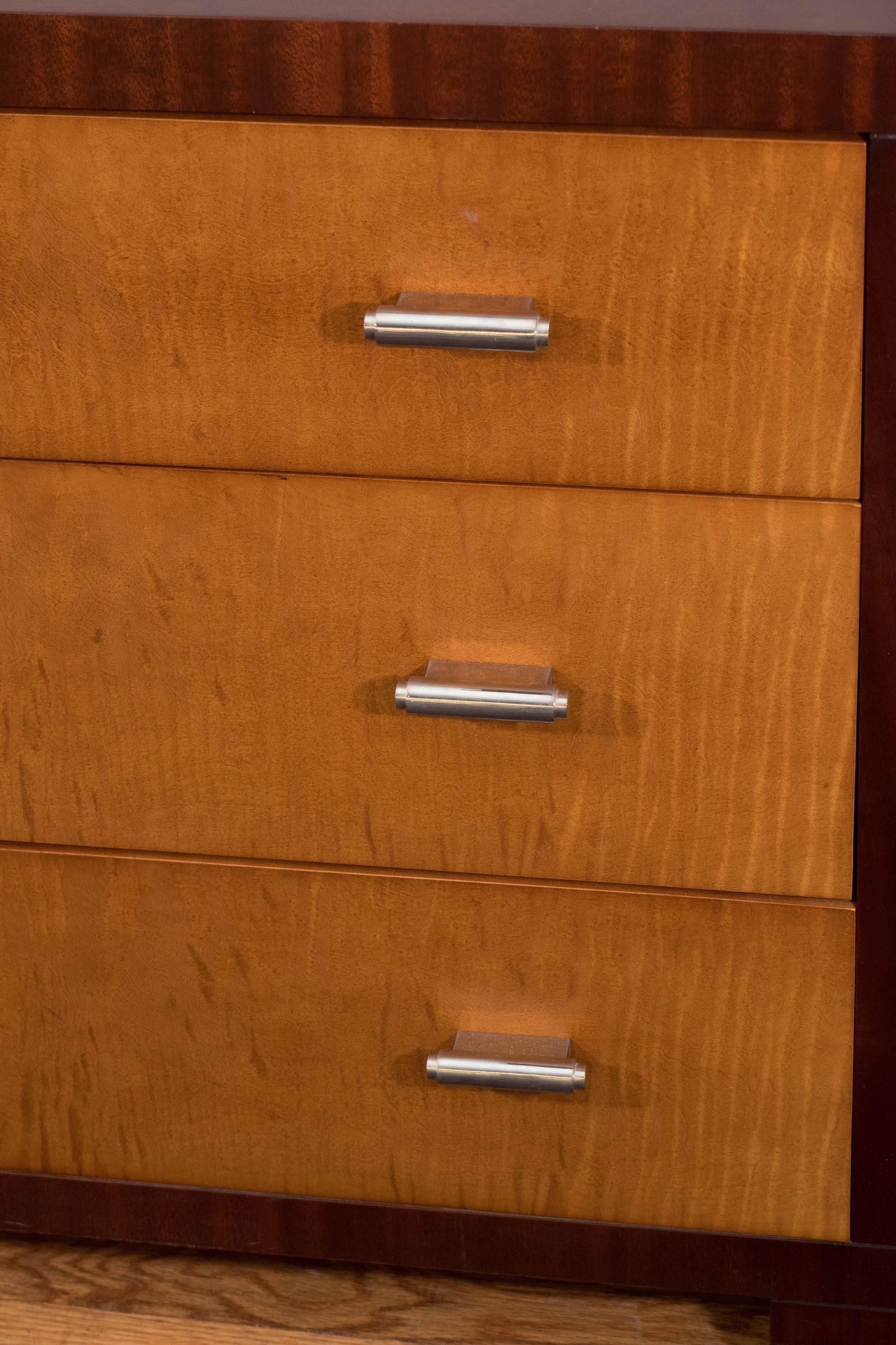 20th Century John Widdicomb Three-Drawer Dresser and Nightstand