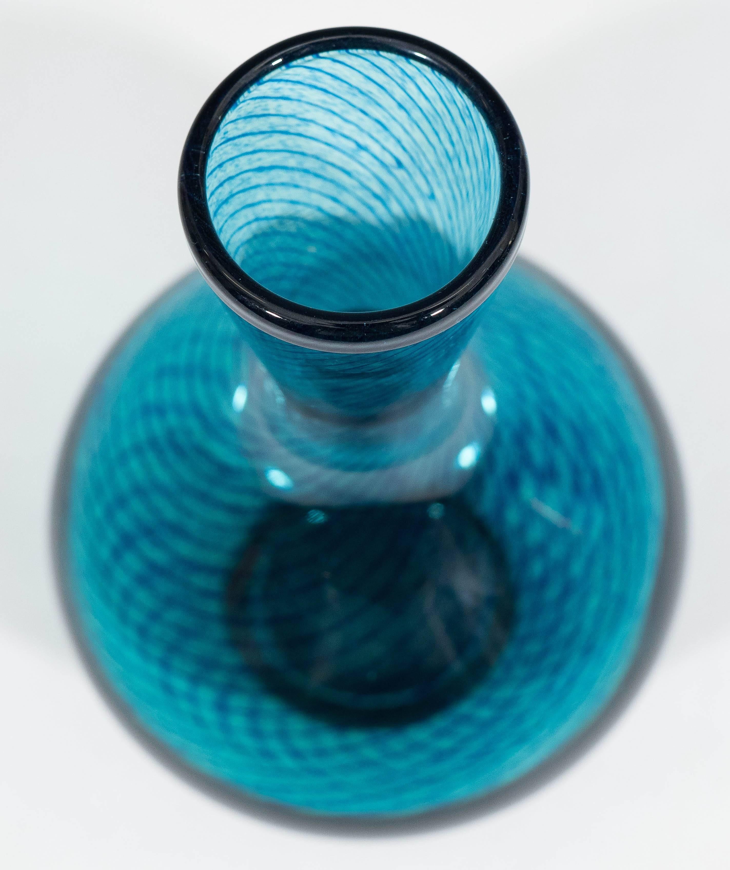 Willy Johansson Blue Baluster Vase for Hadeland In Good Condition In New York, NY
