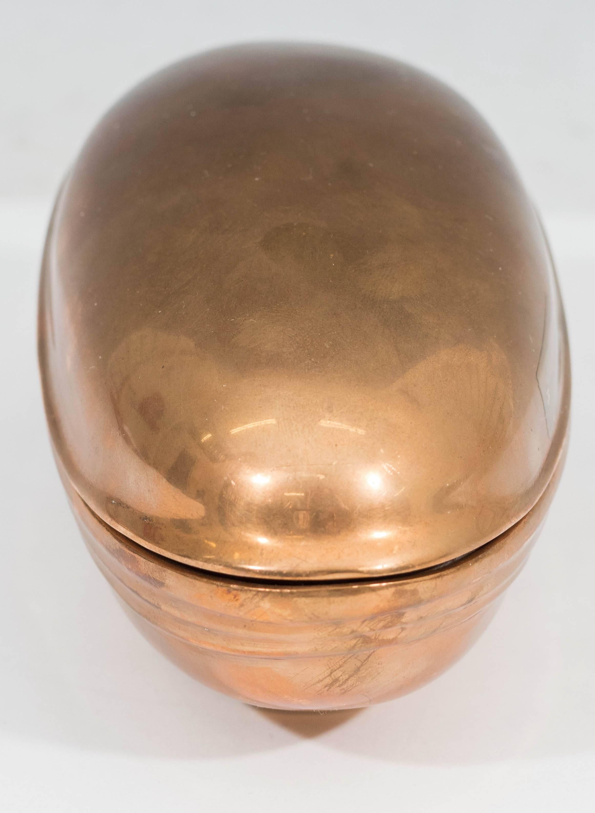 Italian Esa Fedrigolli Covered Decorative Bowl in Bronze