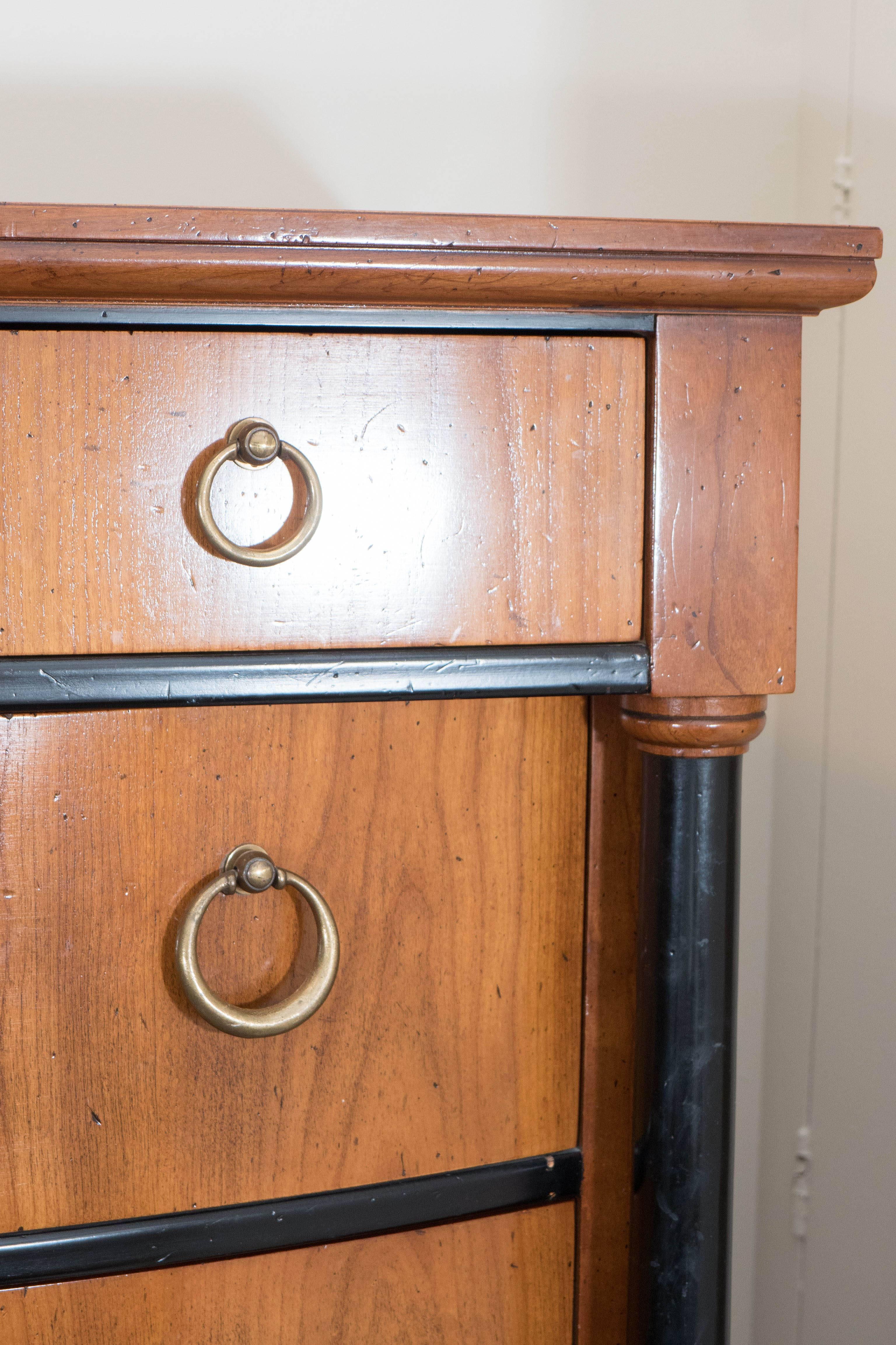 American John Widdicomb Regency Style Tallboy with Seven Drawers