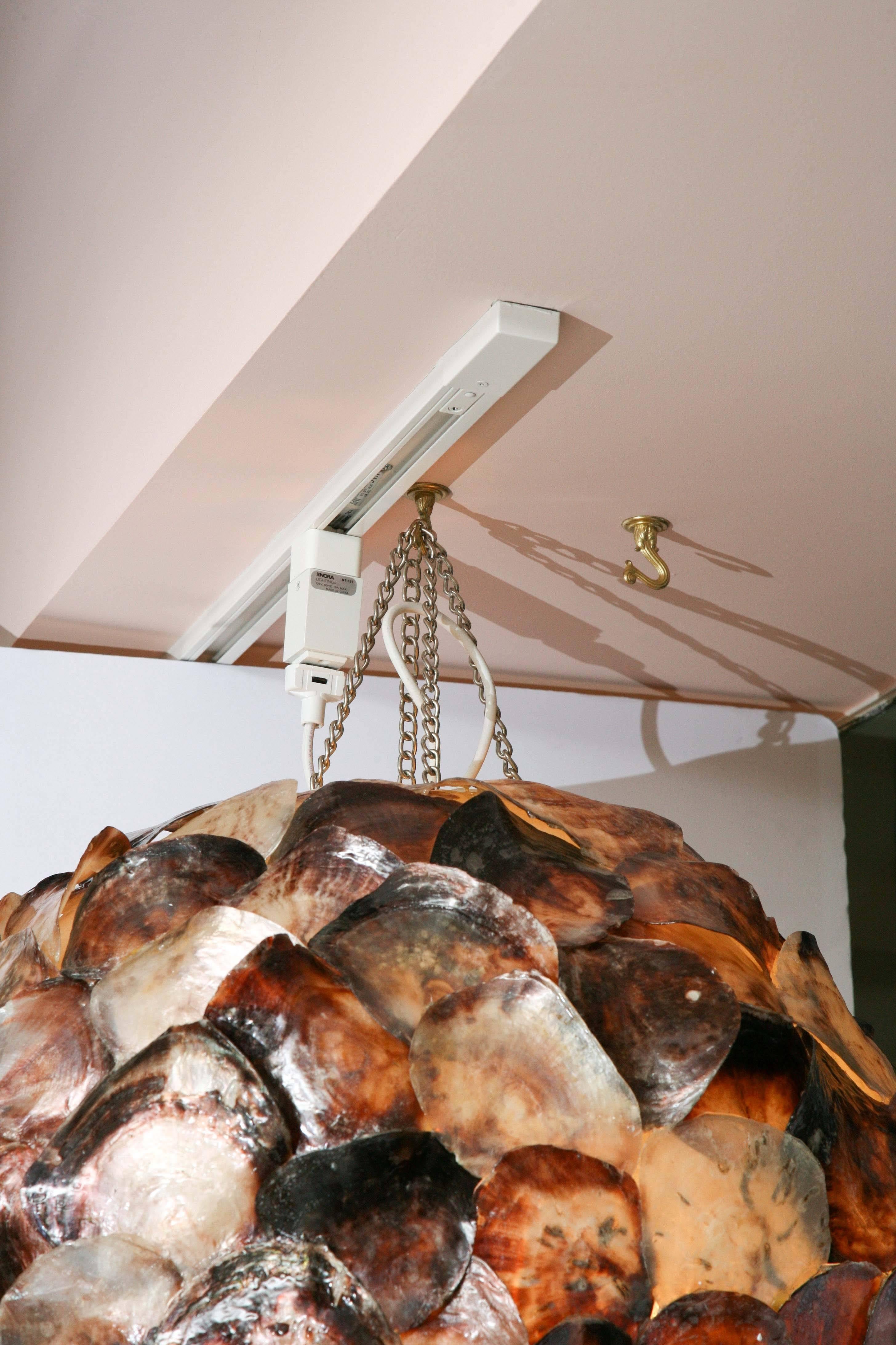 SALE, SALE !!!!HUGE  CEILING OR floor SHELL PENDANT  only ONE  left ISLAND LIFE For Sale 1