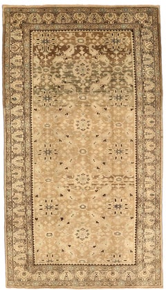Persische Malayer Teppiche - Wolle Braun Elfenbein Taupe Design - 75884