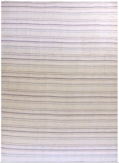 Persische Kelim-Teppiche - Wolle Blau Elfenbein Design - 88217