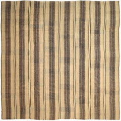 Persische Kilim Quadratische Teppiche - Wolle Braun Elfenbein Design - 88386