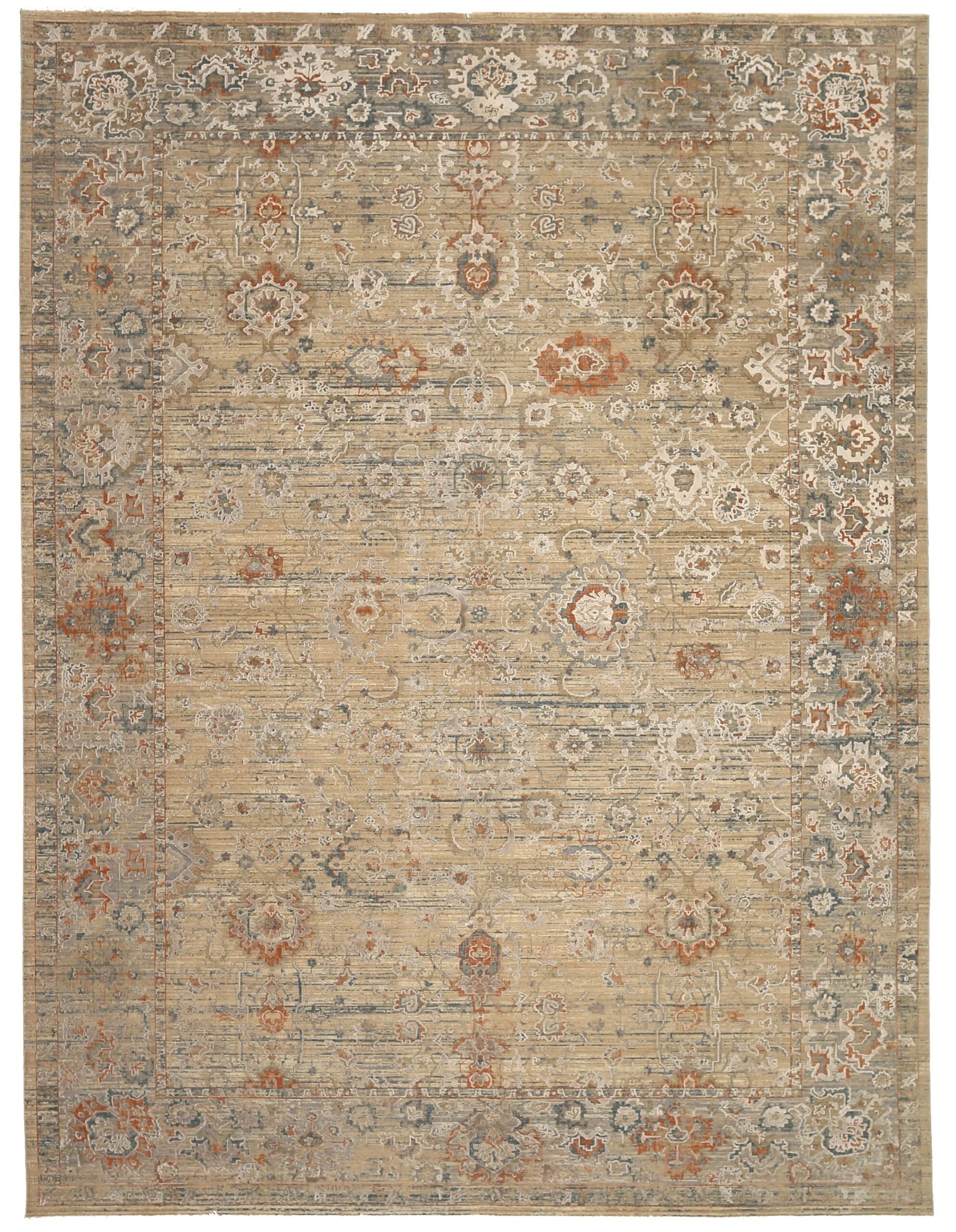 The Modernity Area Rugs - Wool Brown Ivory Red Design - 92659