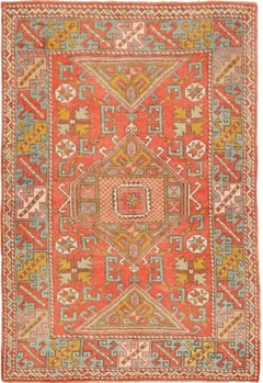 Türkei Anatoly Small Rug - Wolle Blau Elfenbein Rot Gelb Design - 92769