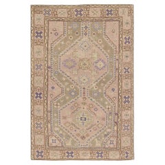Turkey Anatoly Small Rug - Wool Pink Purpel Taupe Design - 92754