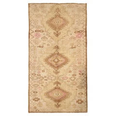 Turkey Anatoly Area Rugs - Wool Brown Ivory Pink Design - 92790