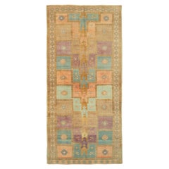 Turkey Kars Area Rugs - Wool Brown Pink Purpel Taupe Design - 92757