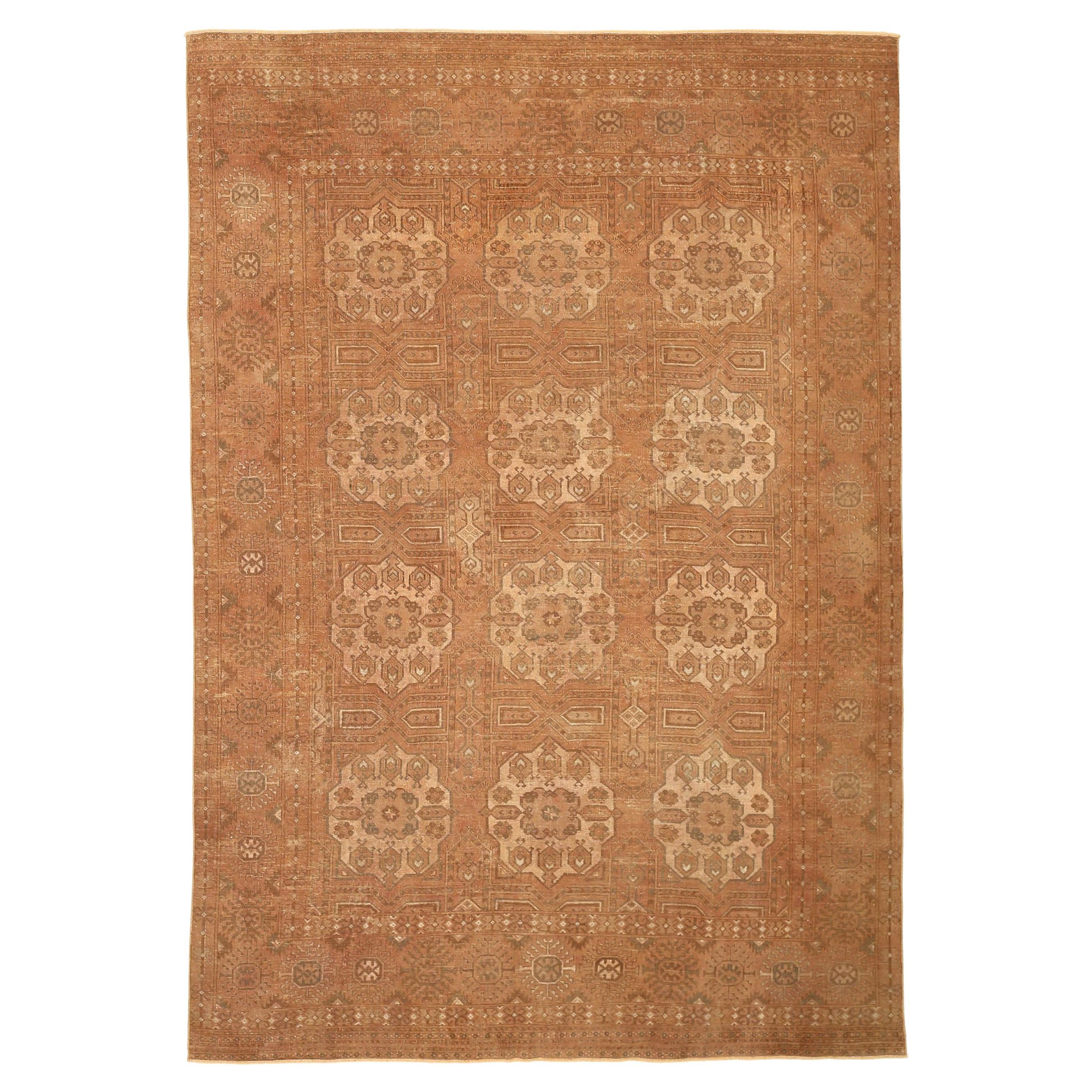Tappeti Afgani Afghanistan - Lana Avorio Disegno Terracotta - 92758