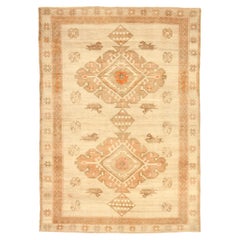 Turkey Kars Area Rugs - Wool Ivory Pink Design - 92783