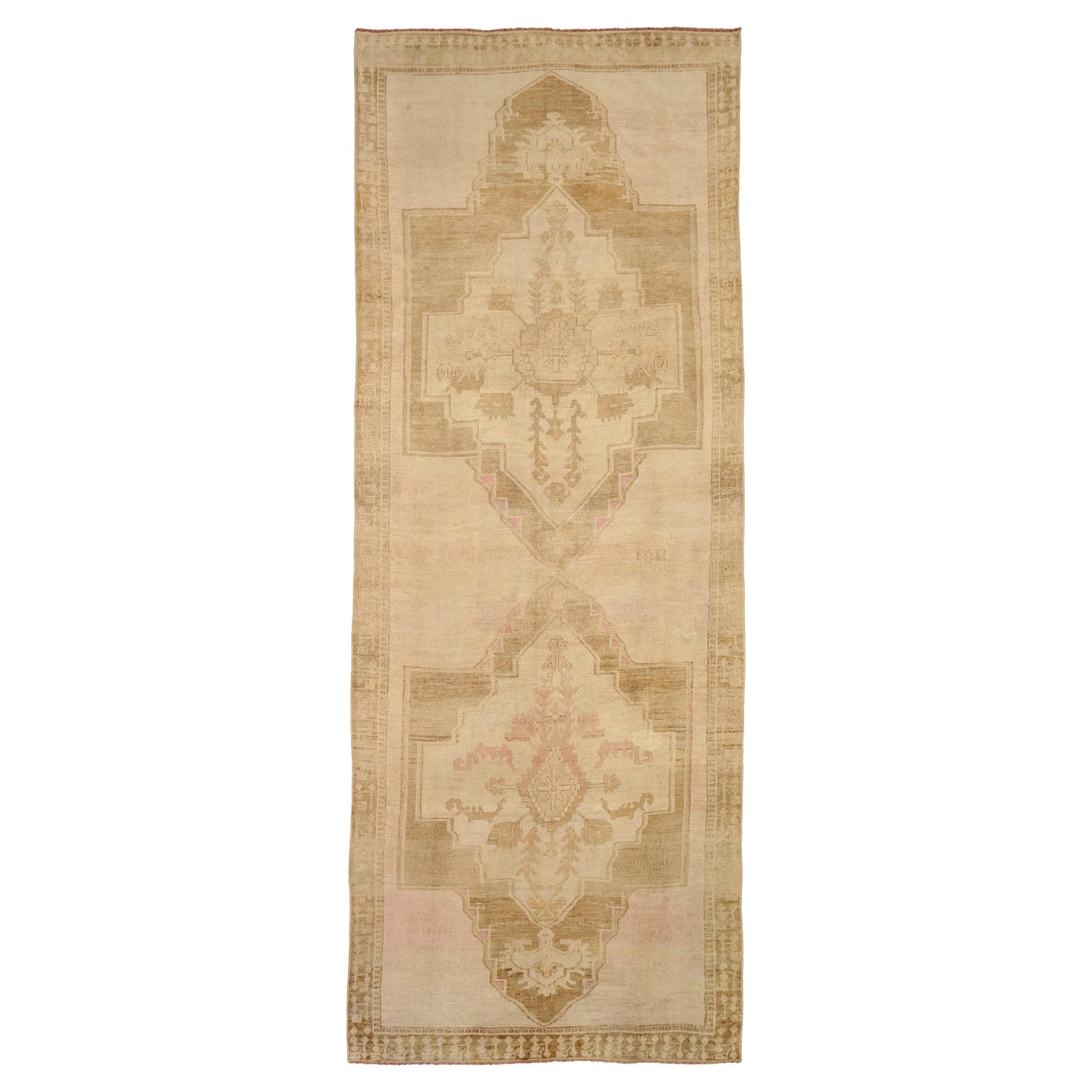 Turkey Kars Area Rugs - Wool Brown Ivory Pink Design - 92784