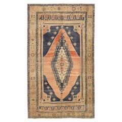 Turkey Anatoly Area Rugs - Wool Brown Navy Blue Pink Design - 92787