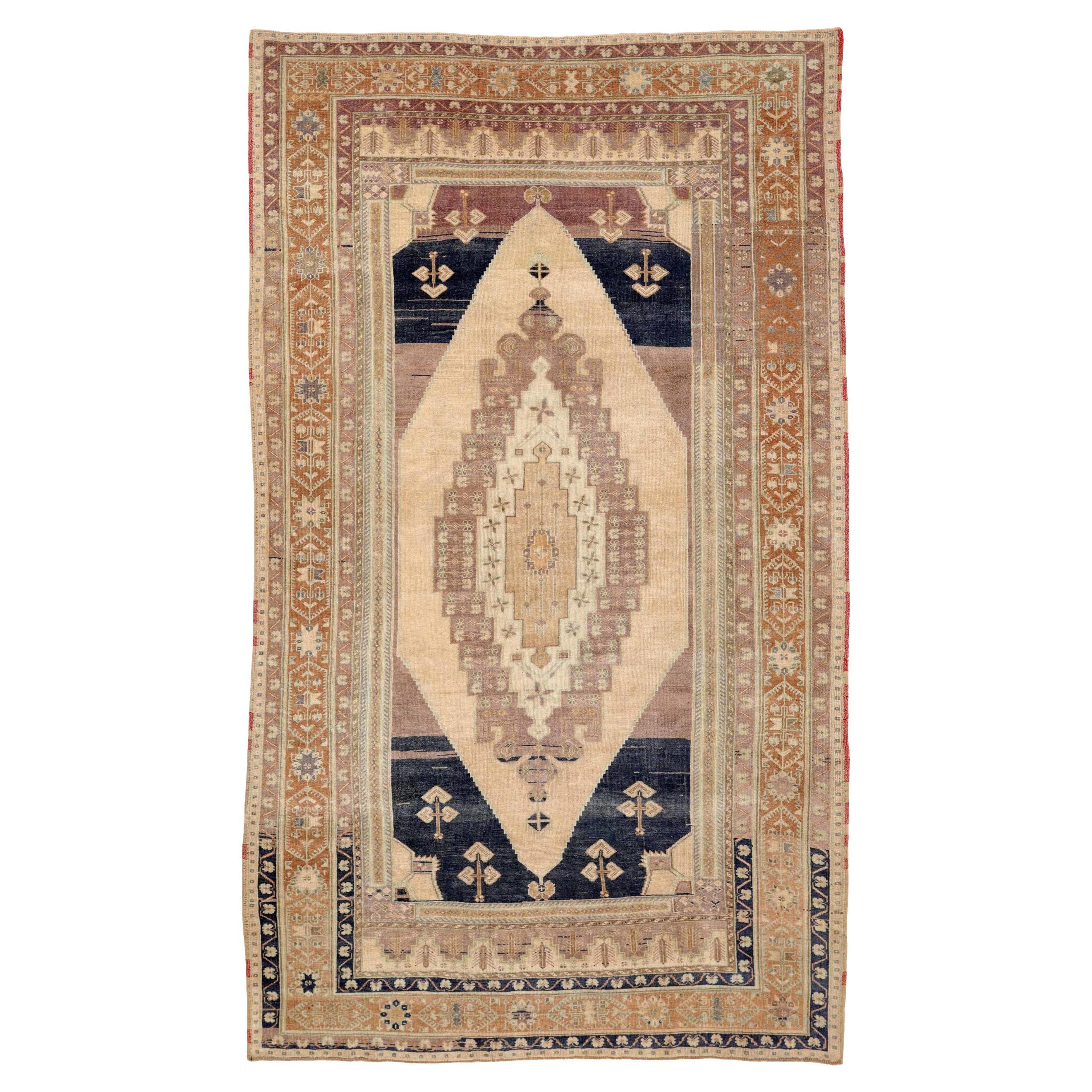 Turkey Anatoly Area Rugs - Wool Black Brown Ivory Terracotta - 92908