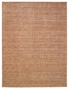 Tapis de sol Inde - Laine Brown Ivory Red Design - 93735