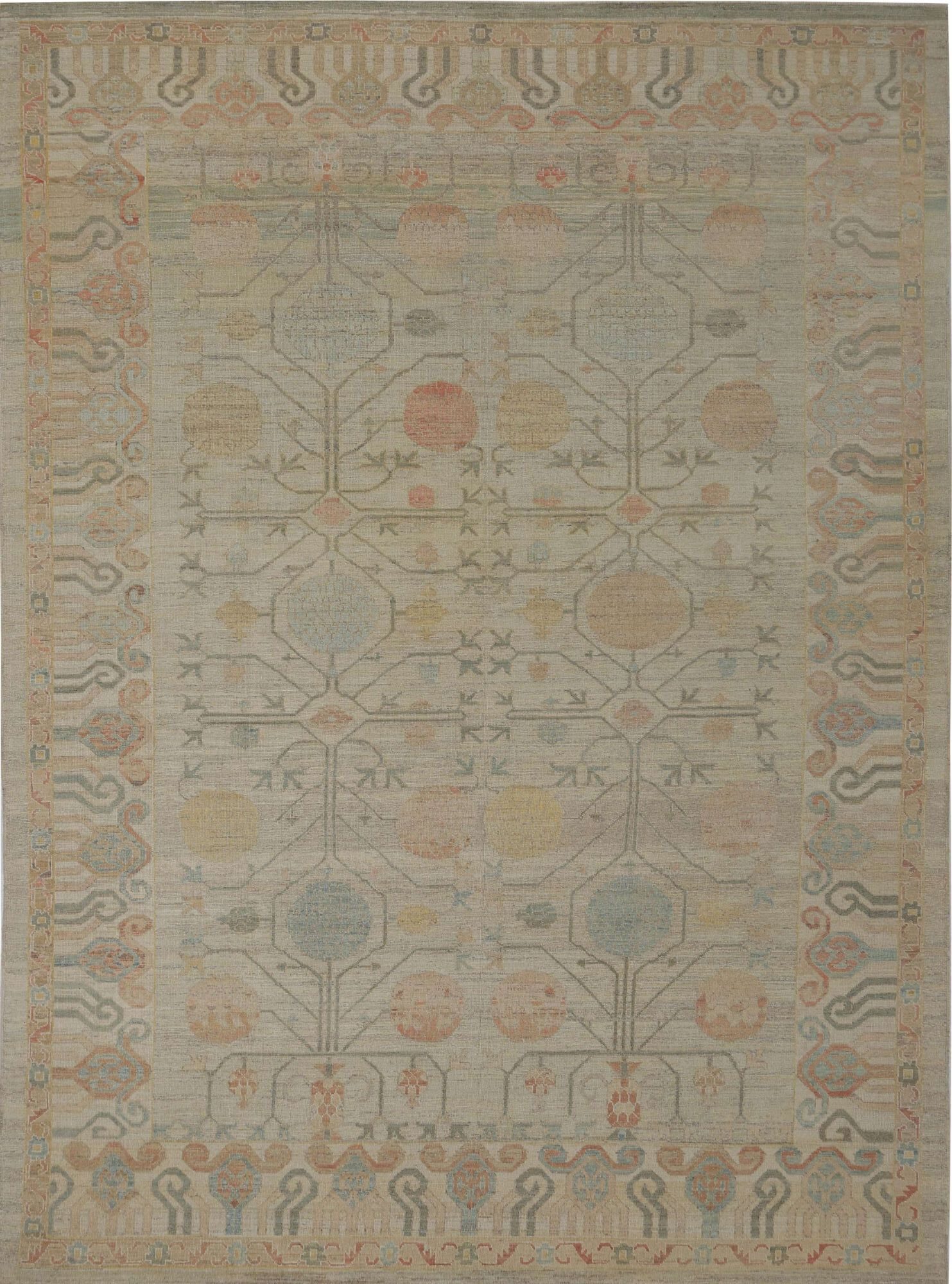 Afganistán BAKHSHAIESH Alfombras - Lana Diseño Marfil - 96027