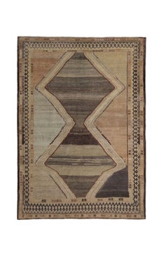 Persischer Gabbeh Small Teppich - Wolle Braun Elfenbein Design - 96798