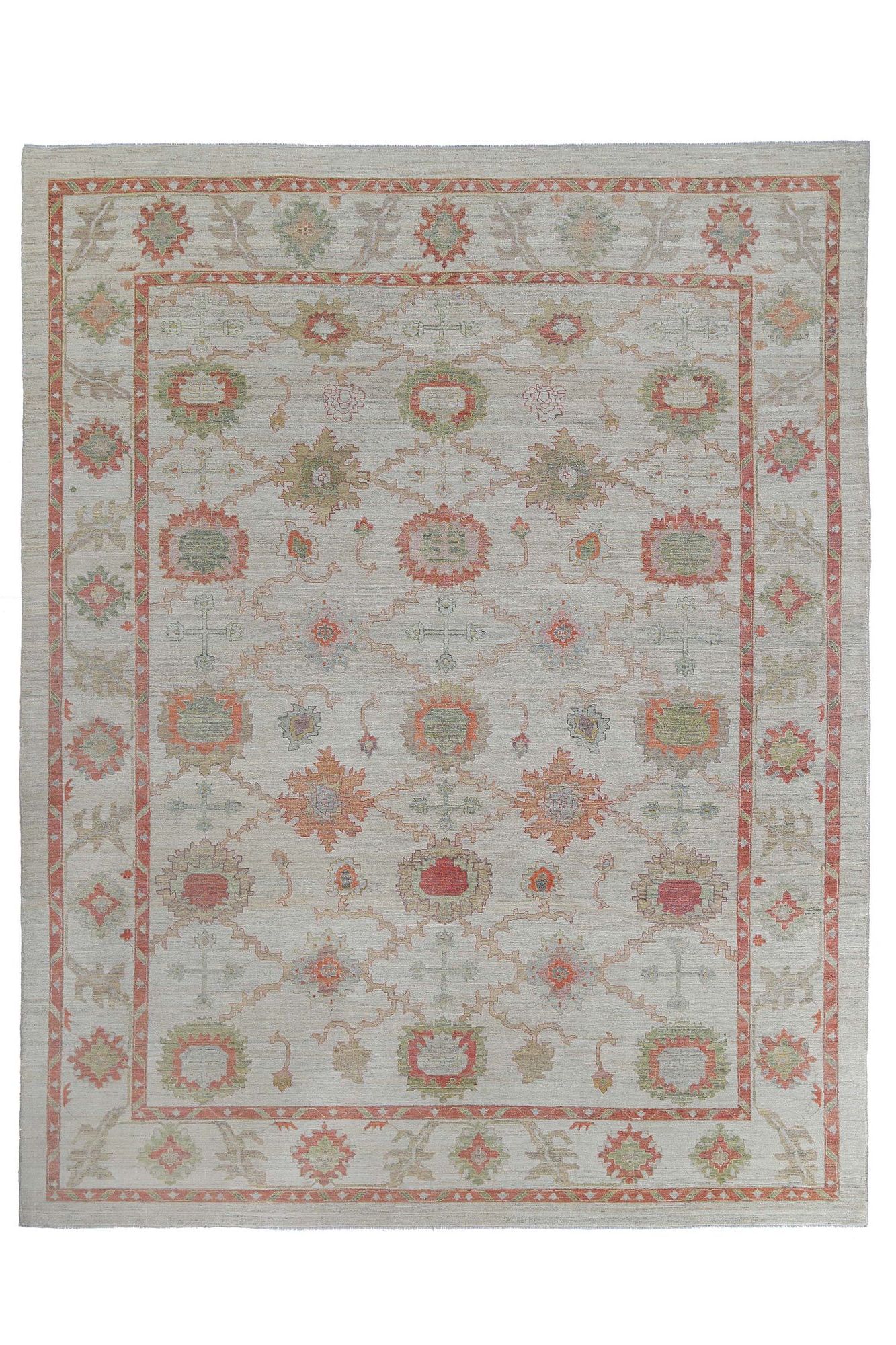 Tapis Bakhshayesh d'Afghanistan, laine, motif rouge ivoire - 97490