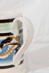 Antique Mocha Ware Mug with Double Cable 'Earthworm' Decoration