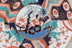 Antique Derby Porcelain Turquoise Dishes