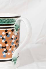 Antique English Mocha Ware Creamware Mug