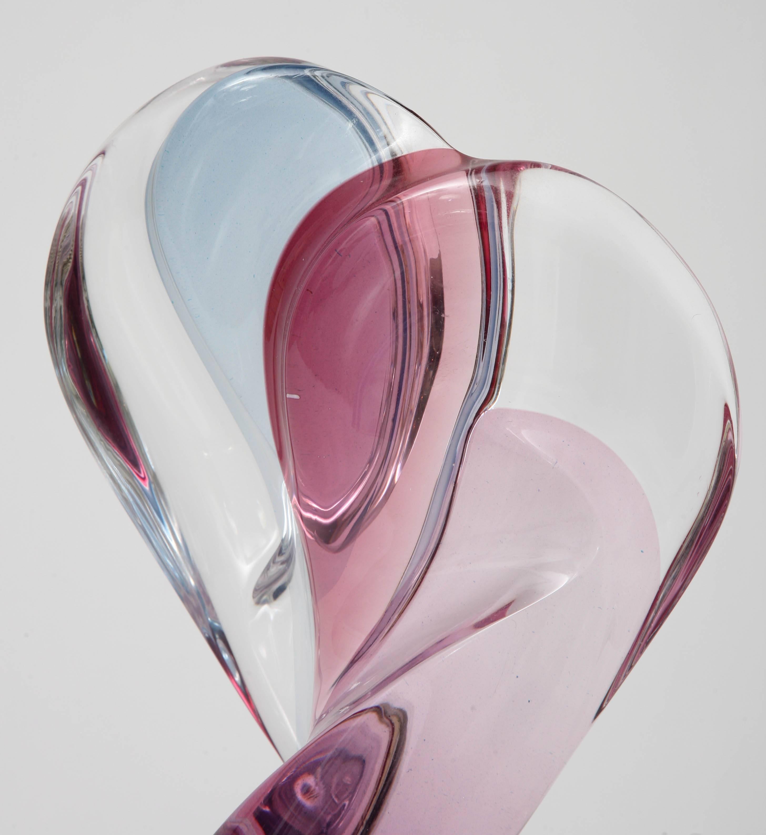 Multi-Colored Lucite Figural Sculpture of Two Lovers Embracing by Michael Bene In Good Condition In West Palm Beach, FL