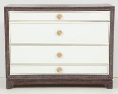 Pair of Cerused Mahogany Dressers by Tommi Parzinger