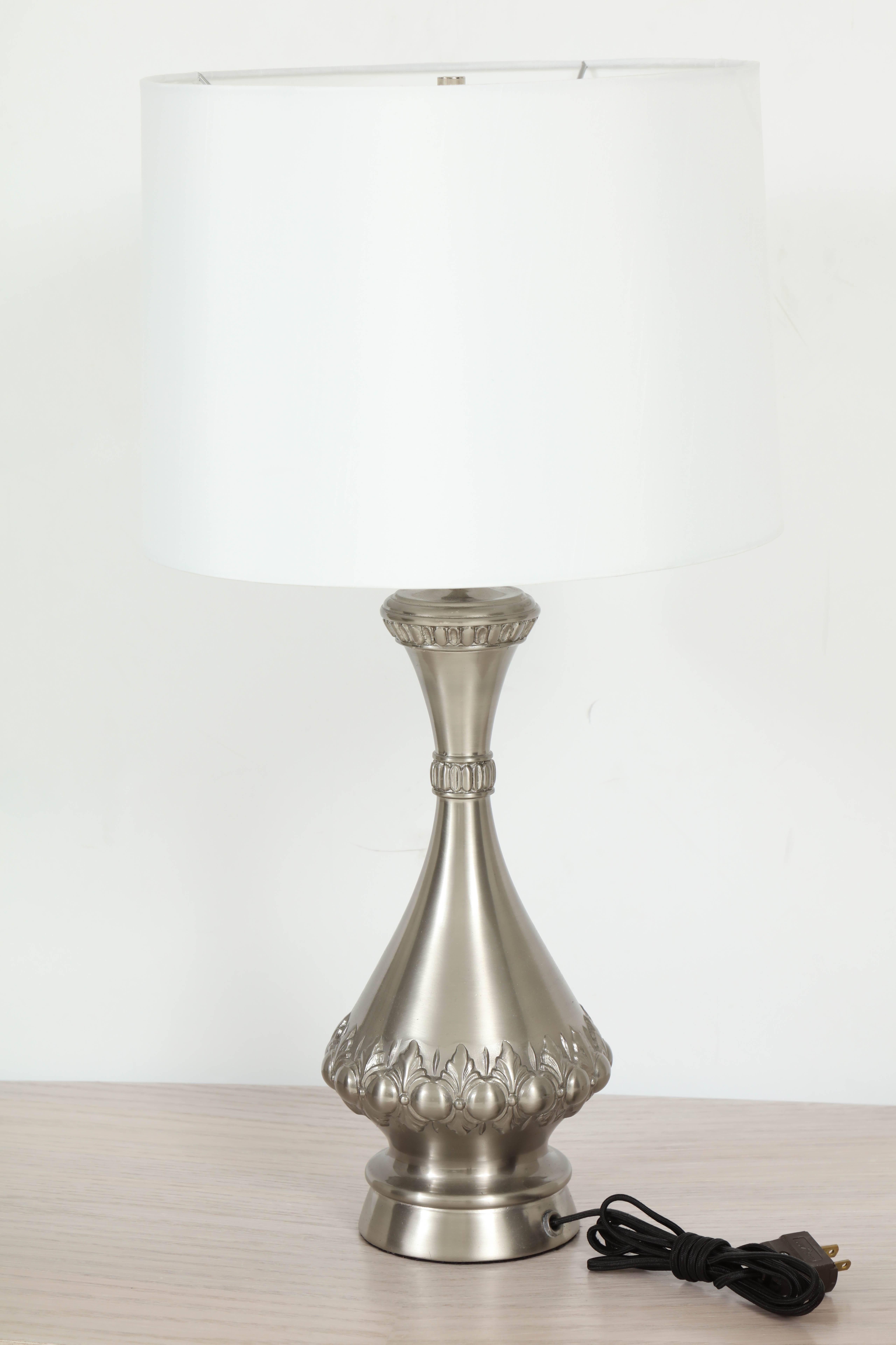 American Brushed Nickel Lamps by Westwood Industries For Sale