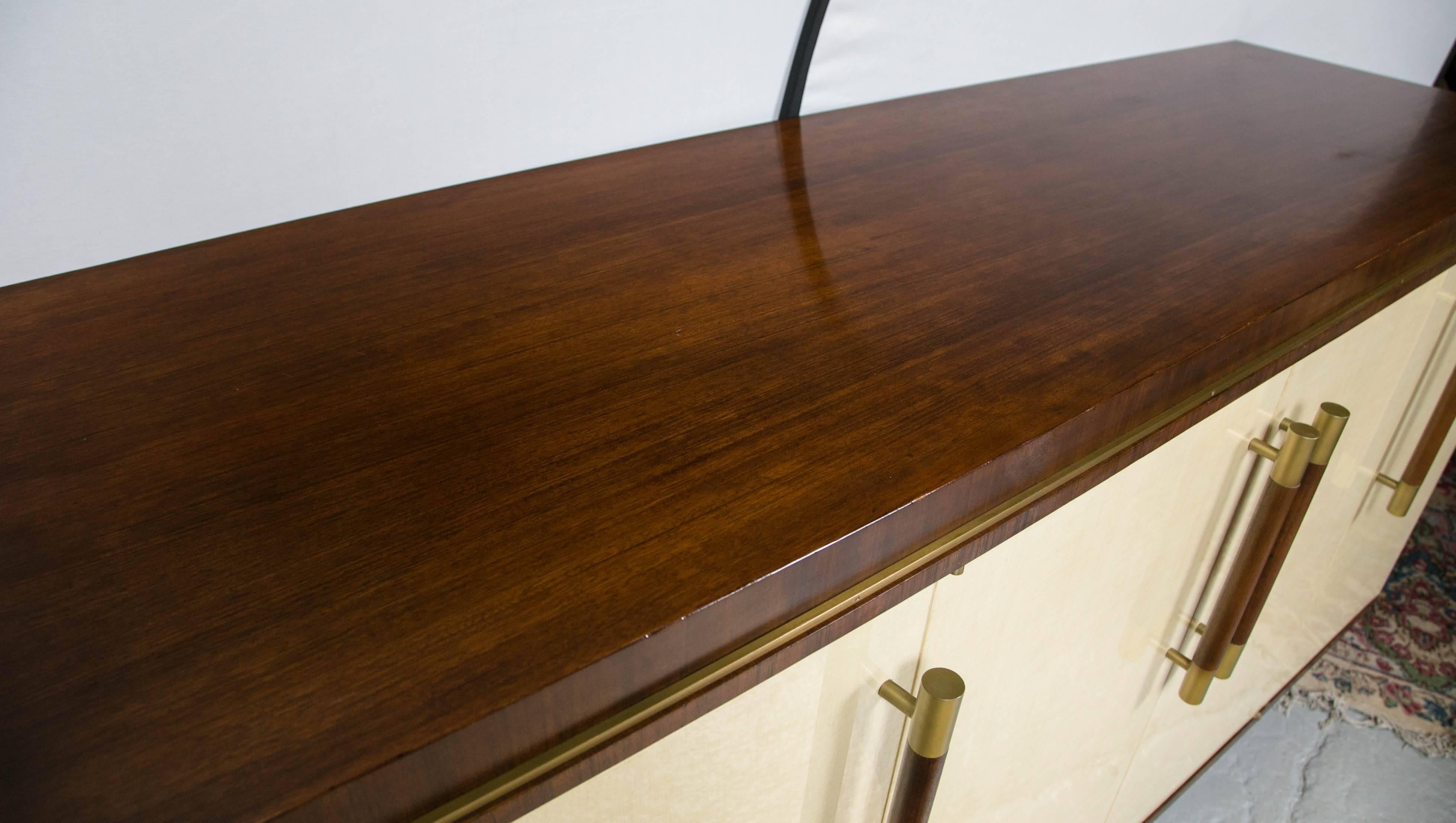 Jonathan Charles Buffet Sideboard Rosewood and Parchment 3