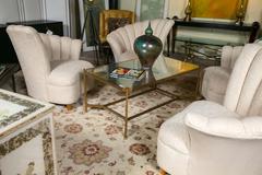 Jonathan Charles Distressed Mirror Top Coffee Table