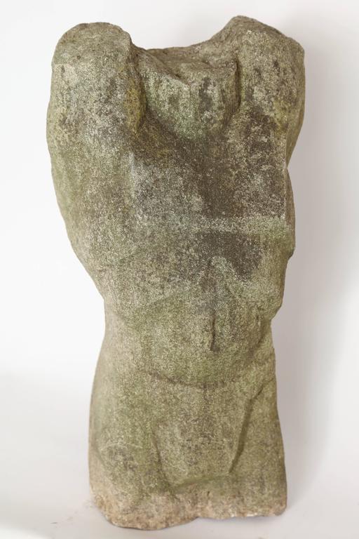 Carved Stone Torso Sculpture at 1stDibs