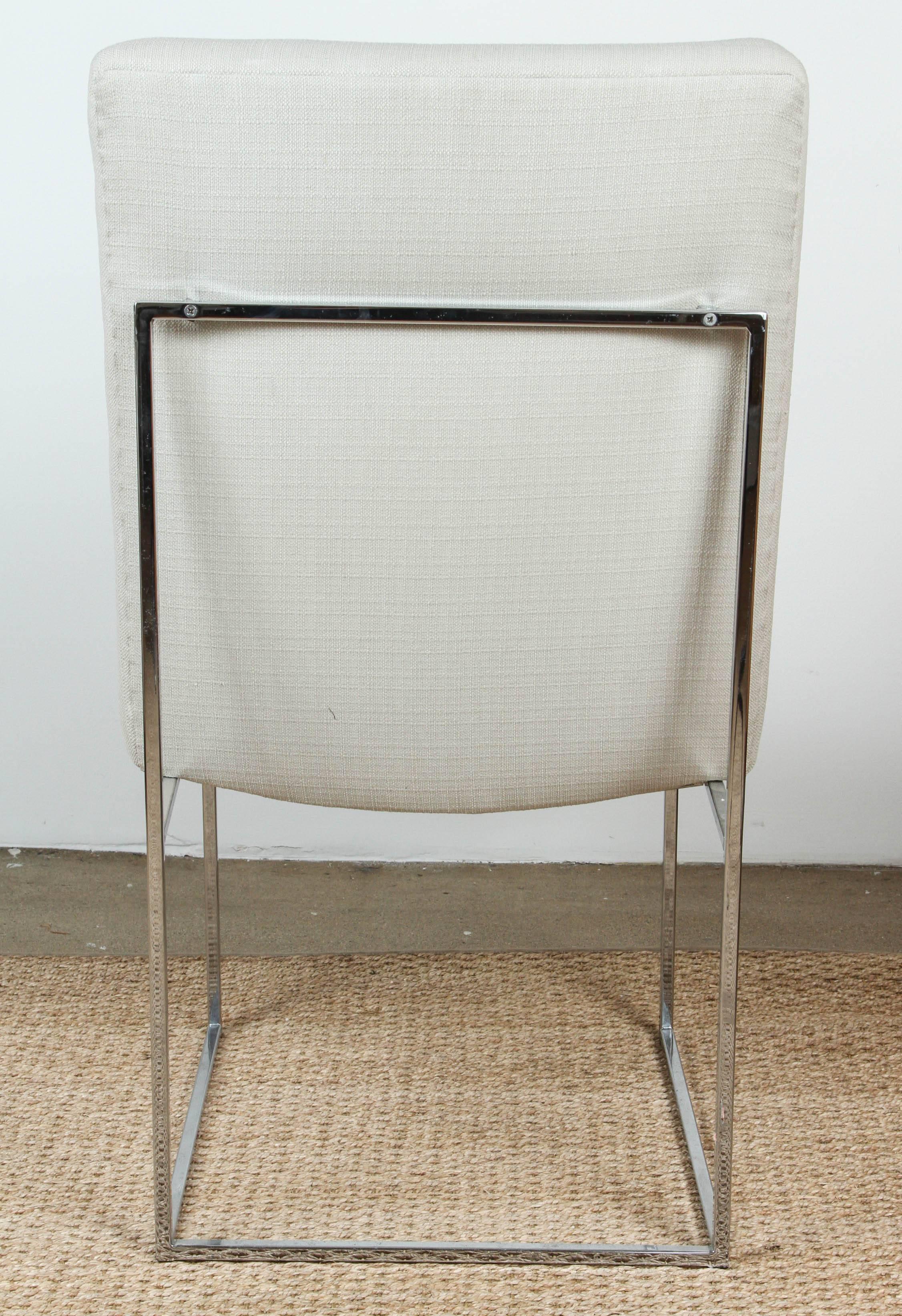 Pair of Milo Baughman Dining Chairs In Excellent Condition In Santa Monica, CA